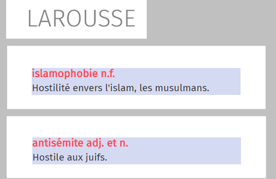 "ISLAMOPHOBIE", CCIF, CRIF / LDJ, CHARB TRAHI ?