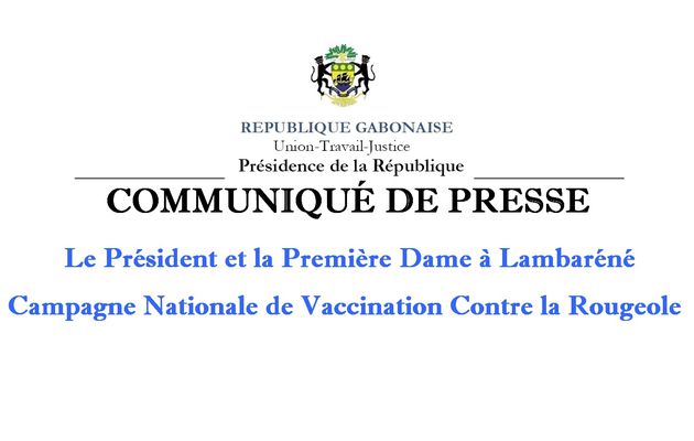 Présidence de la République : Communiqué de Presse