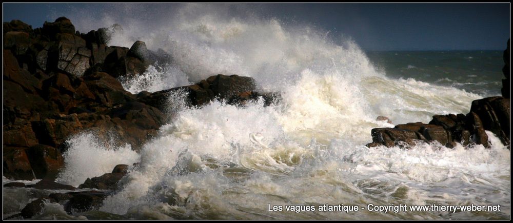 Les vagues atlantique - Panoramiques - Côte Sauvage Le Croisic - Batz-sur-Mer - Photos Copyright Thierry Weber