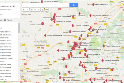 2017 le bilan est catastrophique sur les routes départementales du val de Loire. L'accidentlité touche d'abord des jeunes de 15 à 30 ans.