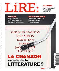 La chanson est-elle de la littérature ? ( LiRE novembre 2017)