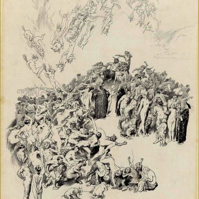 Halloween et sorcières en peinture et illustrations -   Norman Lindsay (1879-1969) sorcières du sabbat