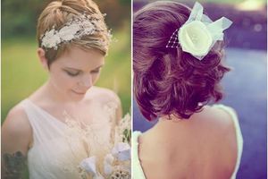 50 idées coiffure mariage sur cheveux courts 