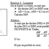 Thalès, calcul d'une longueur (2)