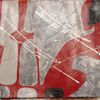 Gris et rouge - papier à dessin 42 x 56 cm