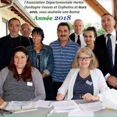 Les vœux 2018 de l'association départementale harkis Dordogne veuves et orphelins.