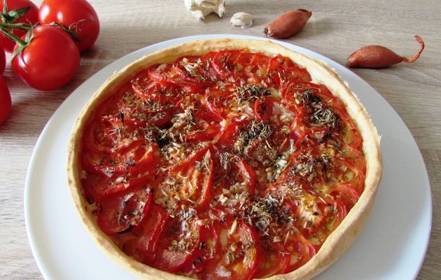 Tarte à la tomate et au comté