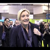 Marine Le Pen au Salon des services à la personne