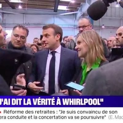 Le Fil Actu - Le Président Emmanuel Macron à la rencontre des ex-salariés de l'usine Whirlpool à Amiens : "Je ne vous oublie pas"