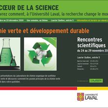Rencontres scientifiques 2009 : chimie verte et développement durable
