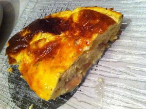 Quiche saumon et champignons de Paris Dukan