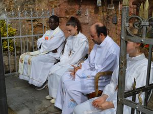 Messe de l'Assomption et bénédiction de la fontaine à la grotte d'Algrange en 2023