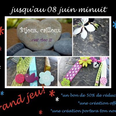 Un concours chez "Bijoux, Cailloux"