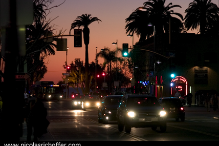 La nuit tombe sur Santa Monica