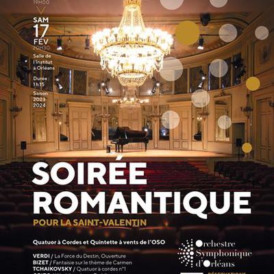 Saint Valentin 2024 : Soirée musicale romantique avec les solistes de l'Orchestre Symphonique d'Orléans