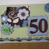 CARTE D'ANNIVERSAIRE 50 ANS