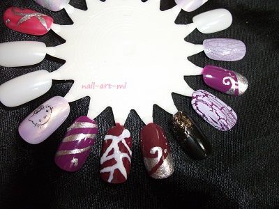 Voici les photos des nails art que j'ai fait avant de créer ce blog