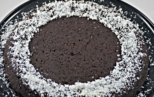 Gâteau fondant au chocolat  et à l’huile de coco 