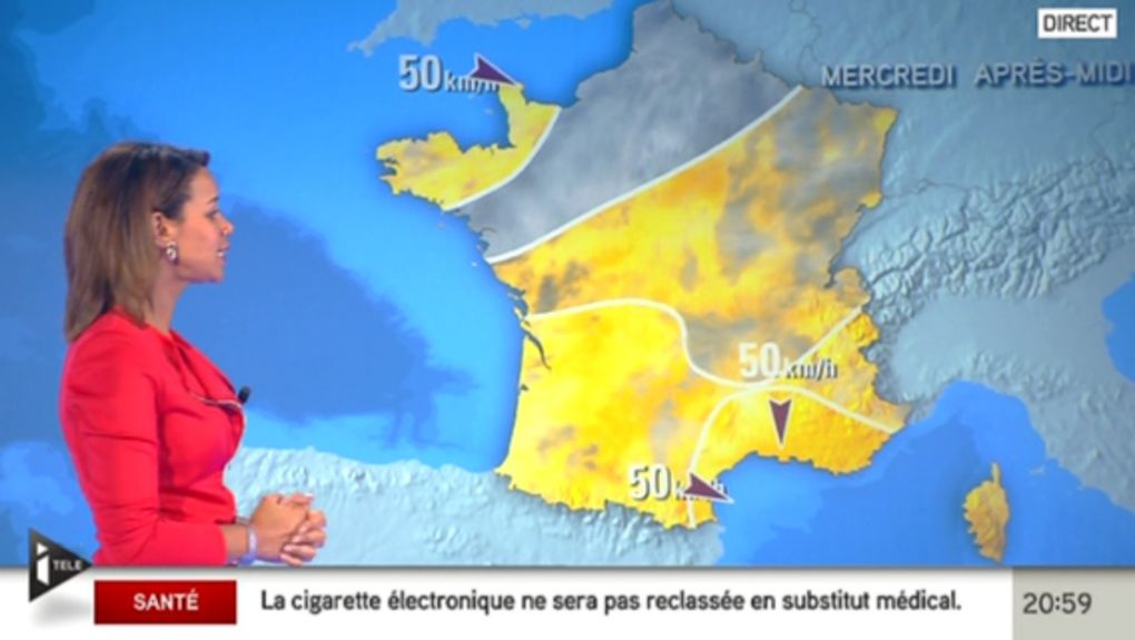 2013 10 08 - 18H58 - ALICIA FALL - ITELE - LA METEO