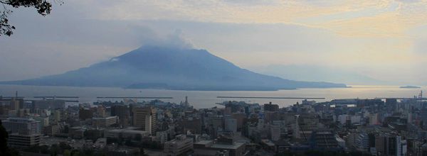 Retour au Japon - la caldeira Aira et le volcan Sakura-jima.