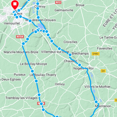 Modification du parcours du 31/12 au Dreux CC