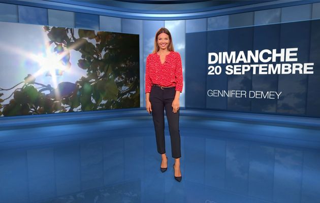 Gennifer Demey Météo M6 le 20.09.2020