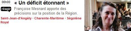 A lire ce 8 mai dans Sud Ouest (pages Saint-Jean-d'Angély)