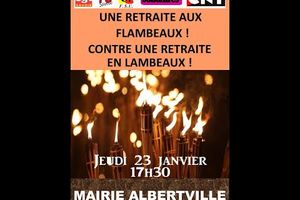 Nouvelle manifestation aux lampions  à Albertville 