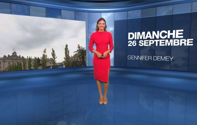 Gennifer Demey Météo M6 le 26.09.2021