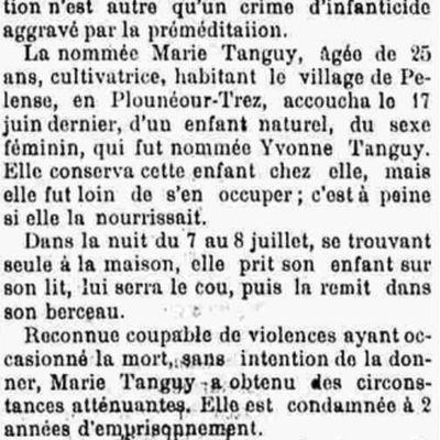 7 juillet 1902: Assassinat à Plounéour-Trez