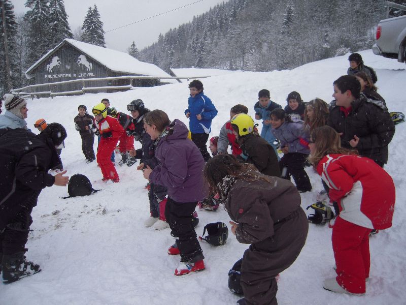 Album photos de la classe de neige à Val d'abondance des enfants des écoles d'Ablon-sur-Seine