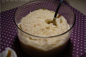 Riz au lait au calisson