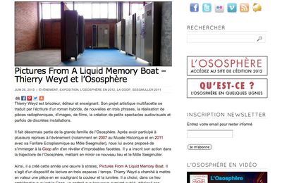 Sur le blog de l'Ososphère