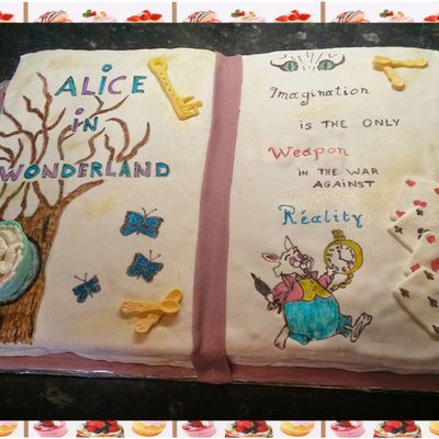 Livre ouvert Alice au pays des merveilles :