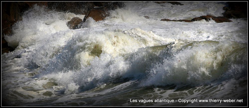 Les vagues atlantique - Panoramiques - Côte Sauvage Le Croisic - Batz-sur-Mer - Photos Copyright Thierry Weber