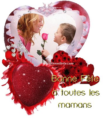 Bonne Fete A Toutes Les Mamans Gif Scintillant Avec Maman Et Enfant A Les Gifs Animes De Dentelledelune