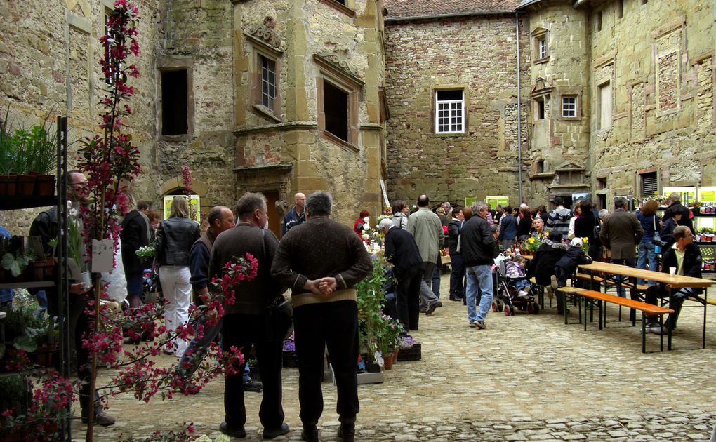 traditionnelle bourse des plantes au château de Freistroff. Ici le 3 avril 2011.