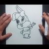 Como dibujar a Lola Bunny paso a paso - Looney Tunes
