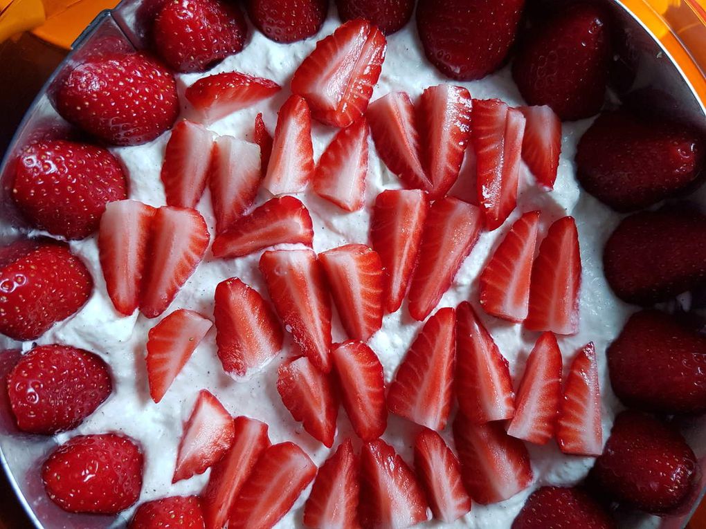 Entremets fraises