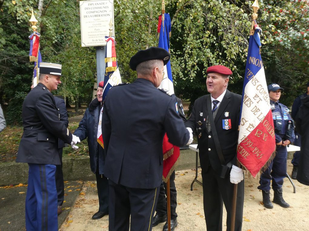 Grenoble: 79e anniversaire de la remise de la Croix de la Libération à Grenoble, le 5 novembre 2023