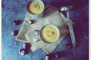 Soupe de potiron, carottes et châtaignes