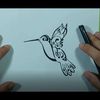 Como dibujar un colibri paso a paso 2