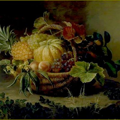 Fruits d'été par les peintres -  Johan Laurentz Jensen (1800-1856) fruits été