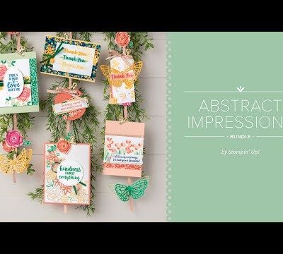 Stampin'Up! vidéo gratuite Impressions Printanieres / springtime Impressions Thinlits dies Abstract Impressions Bundle by Stampin' Up!