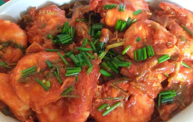 Crevettes en sauce tomate 