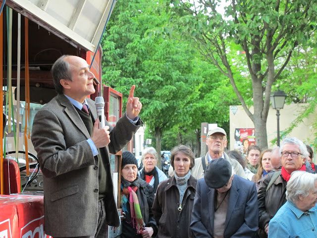 Le mercredi 16 mai 2012, à l'occasion de la campagne législative sur la 10è circonscription de Paris, Jacques Généreux (économiste) est venu soutenir les candidats du FG et détailler les propositions économiques du programme l'Humain d'Abord.