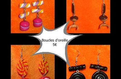 Boucles d'oreille gourmandes