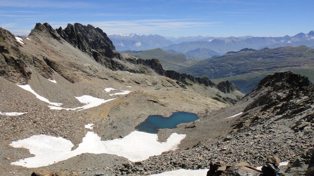 Le Rocher Blanc (2928m), boucle par le Col de l'Amiante (2810m) et la Combe Madame, et le Col de la Croix (2529m)