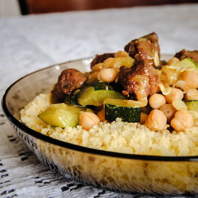 Courgettes au curry et pois chiches