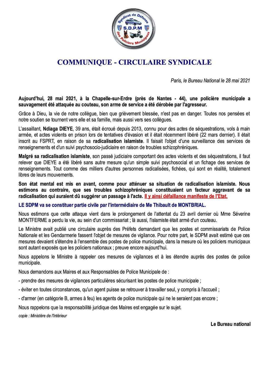 La Chapelle-sur-Erdre : attentat sur une policière ...